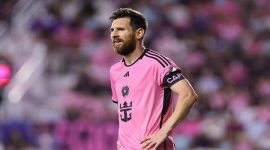 Foto: Megabintang Argentina Lionel Messi Mengenakan Seragam Inter Miami (Sumber: Reuters)