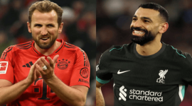 Foto: Harry Kane dan Mohamed Salah (Sumber: Goal)