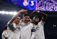 Foto: Para Pemain Real Madrid Melakukan Selebrasi Merayakan Gol ke Gawang Manchester City (Sumber: Real Madrid)