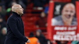 Foto: Pelatih Liverpool - Arne Slot (Sumber: Action Images Via Reuters/Jason Cairnduff)