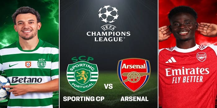 Foto: Sporting Lisbon Vs Arsenal (Sumber: Khel Now)